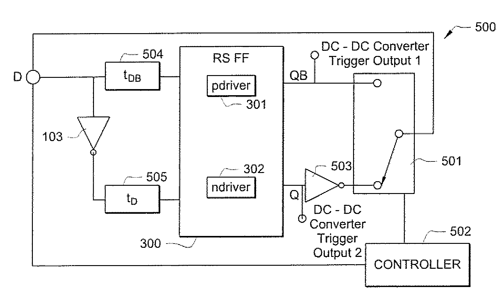 Low voltage synchronous oscillator for DC-DC converter