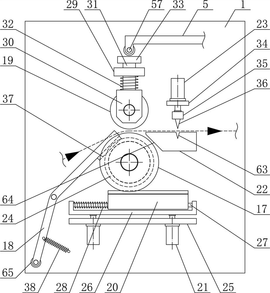 A textile fabric pulling and cutting device