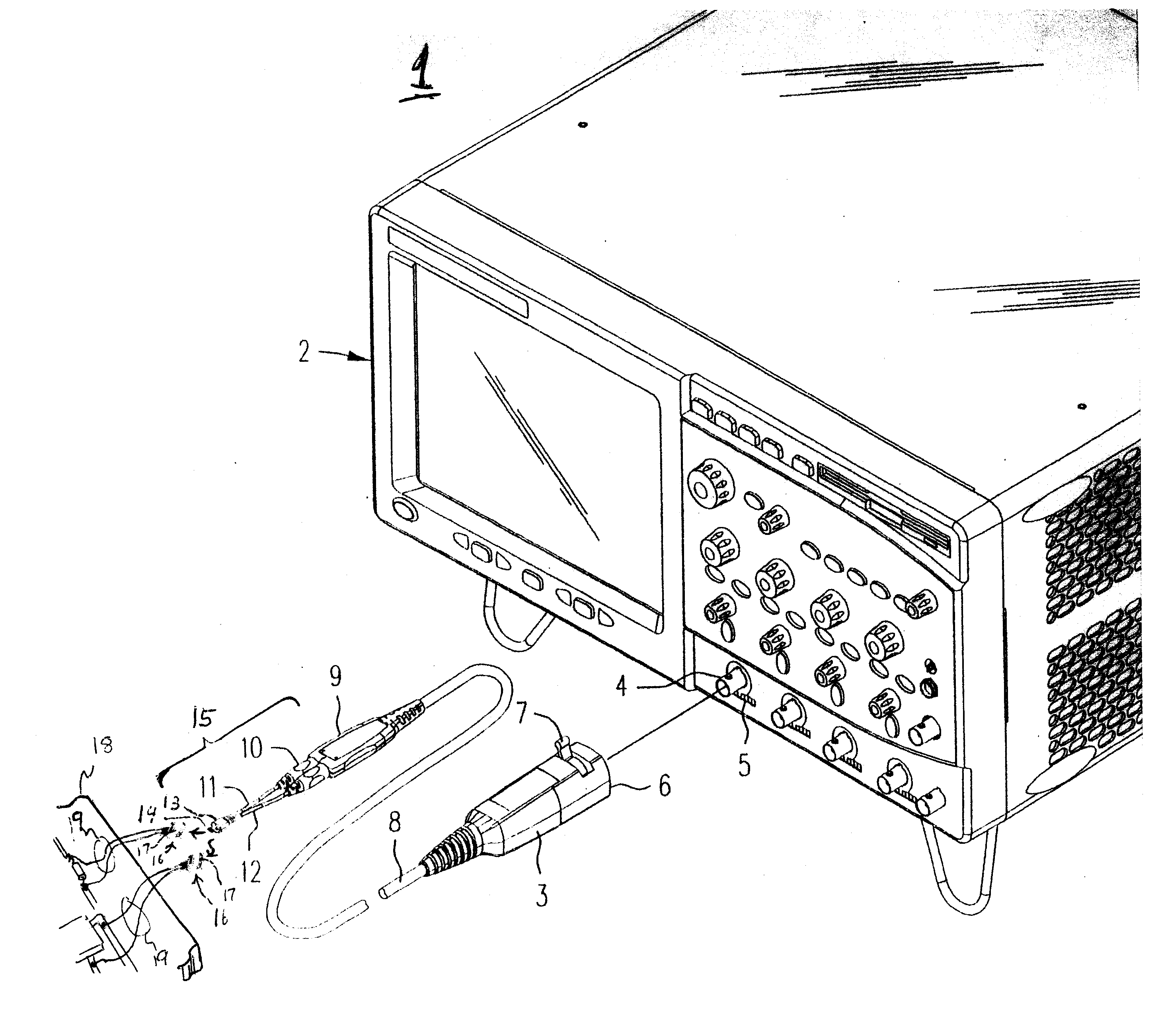 Zif connection accessory and zif browser for an electronic probe