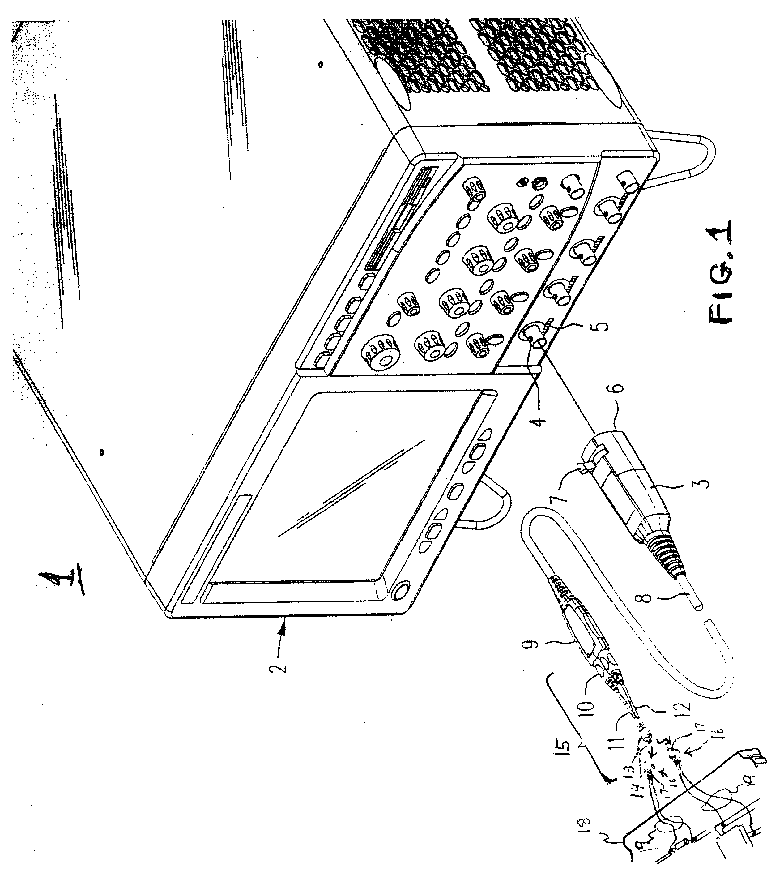 Zif connection accessory and zif browser for an electronic probe