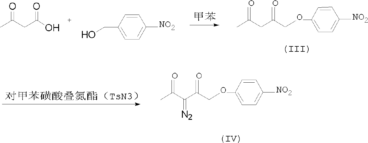 Preparation method of p-nitrobenzyl 2-diazoacetoacetate