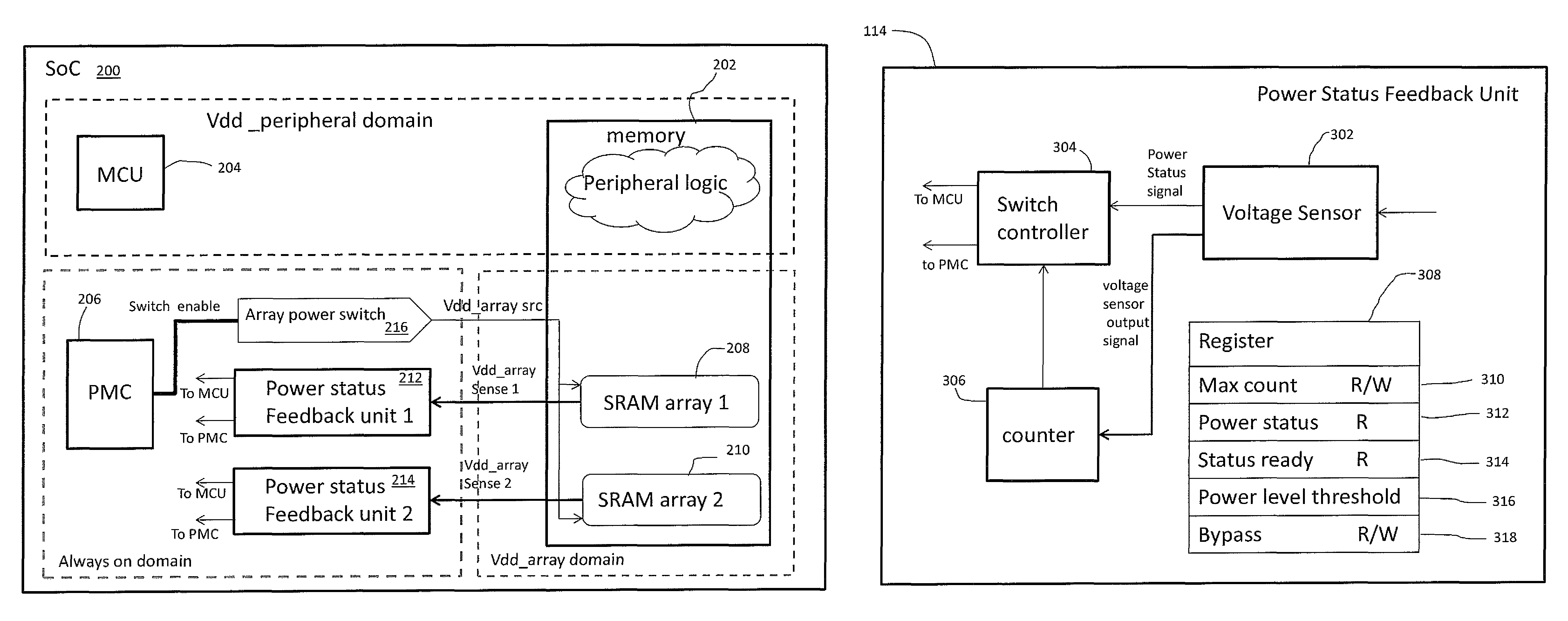 Performance based power management of a memory and a data storage system using the memory
