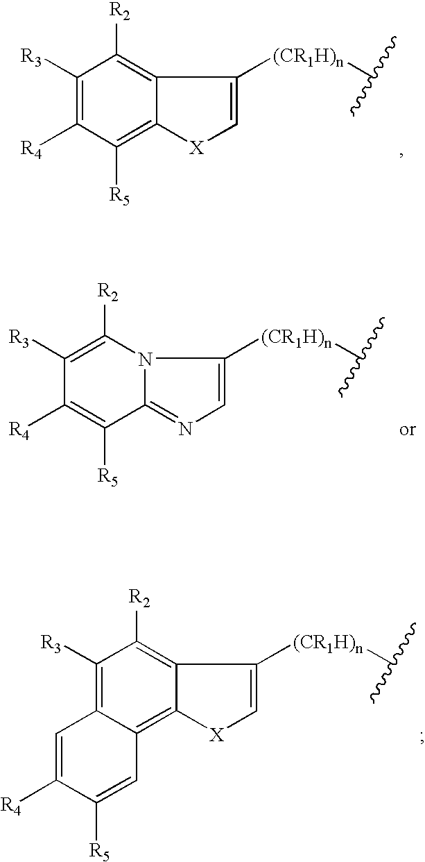 Piperidinyl indole and tetrohydropyridinyl indole derivatives and methods of their use
