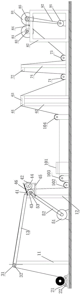 Simple cloth inspection, correction and cloth rolling integrated device