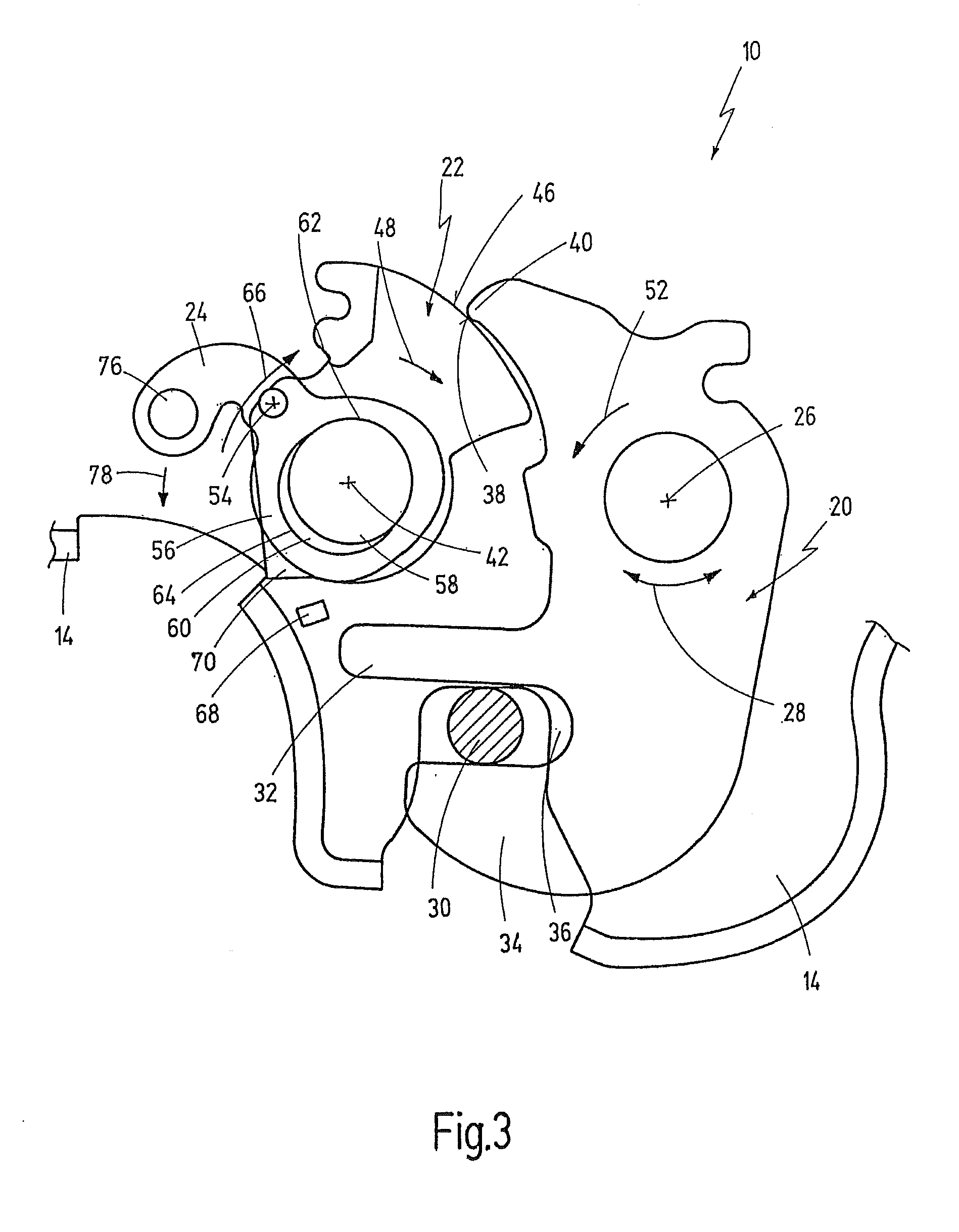 Device for locking a vehicle seat