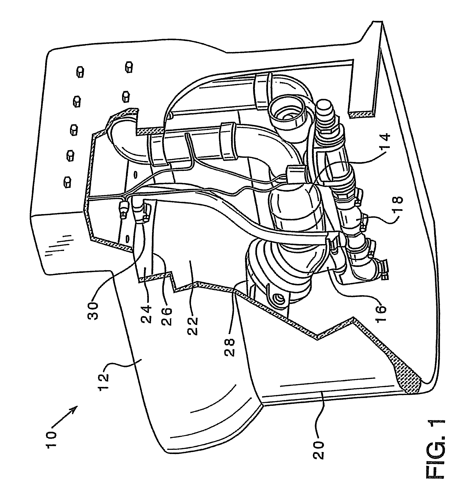 Quiet, low water volume toilet