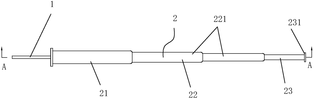 Telescopic efficient oocyte/embryo freezing carrying rod