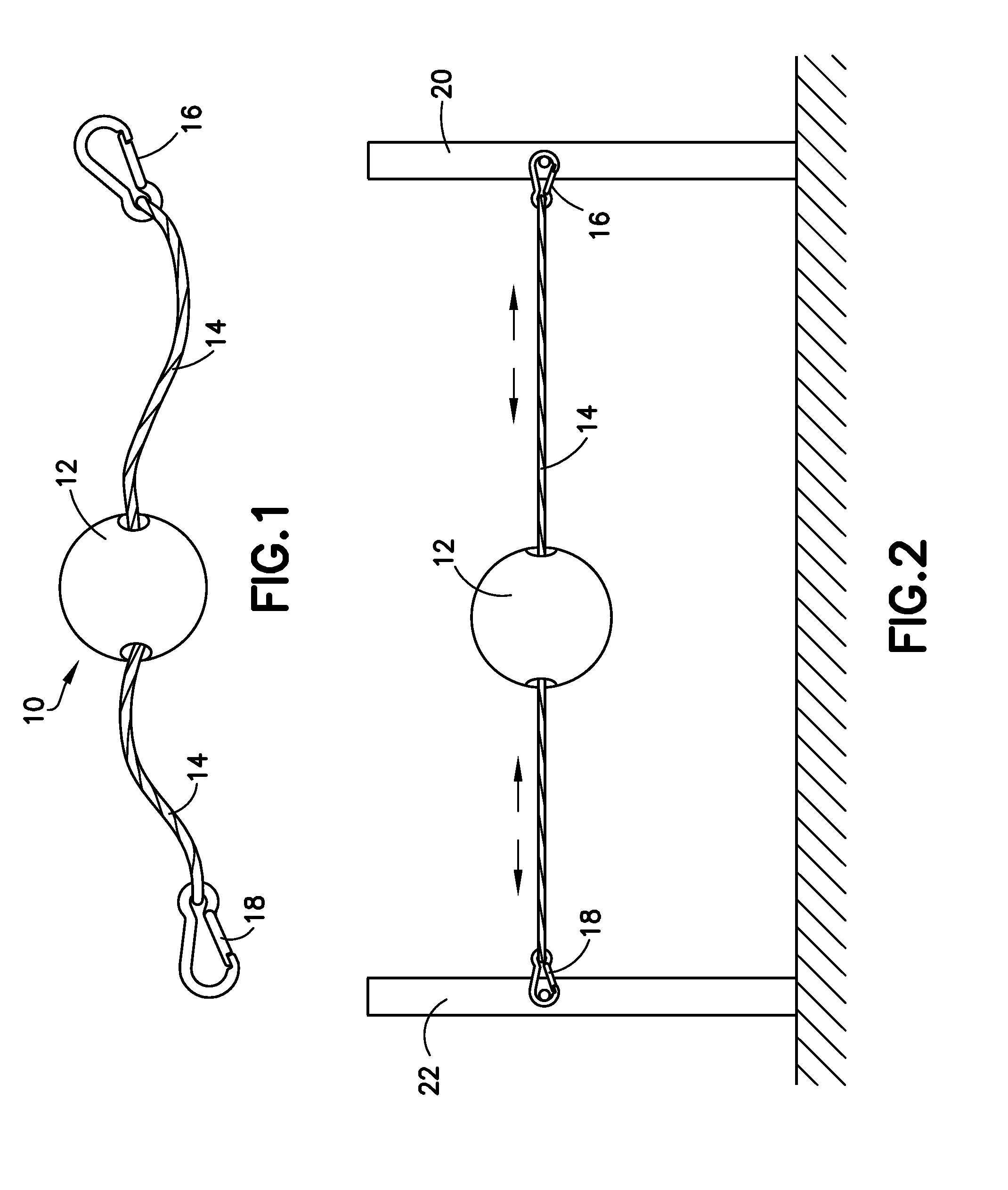 Punching bag and suspension system