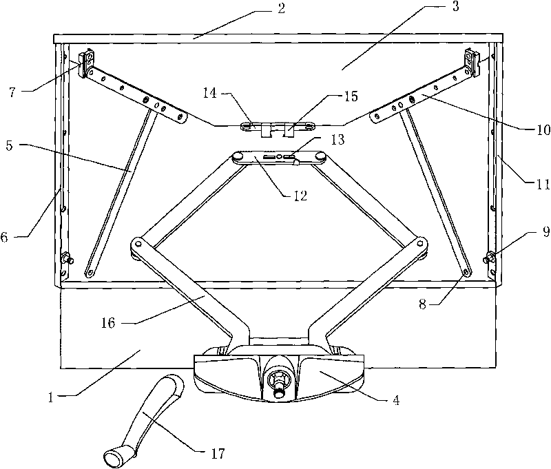 Middle open type window winder