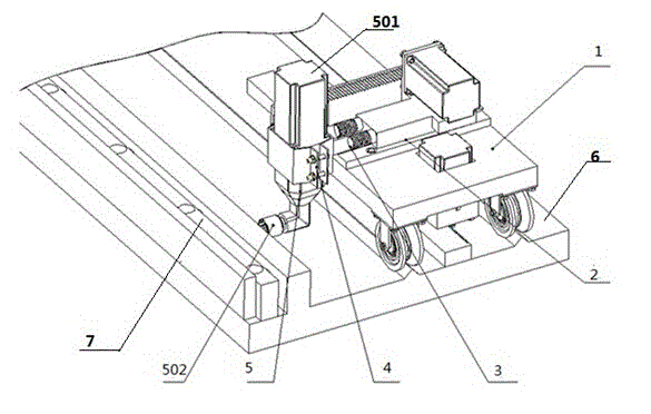 Automatic cutter deformation regulating device for ultra-large plate shearing machine