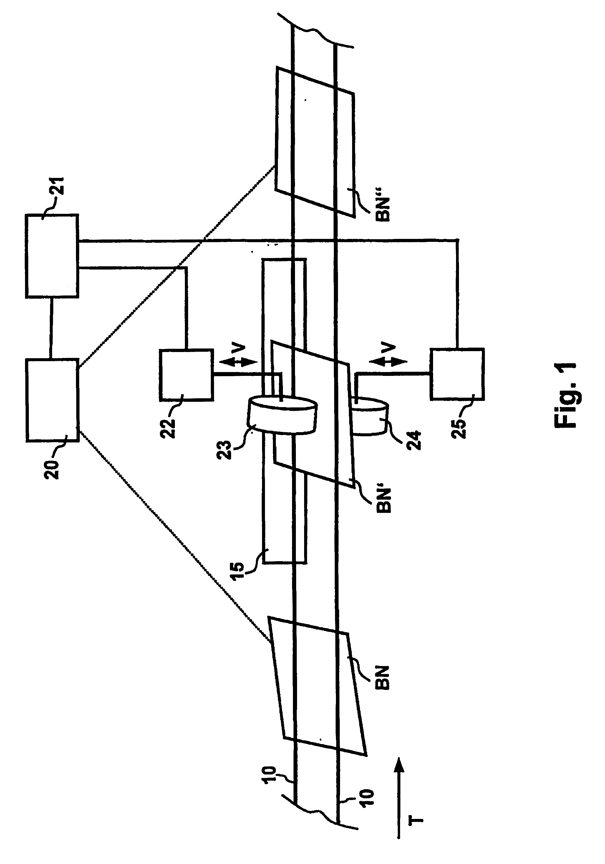 Device and method for aligning bank notes