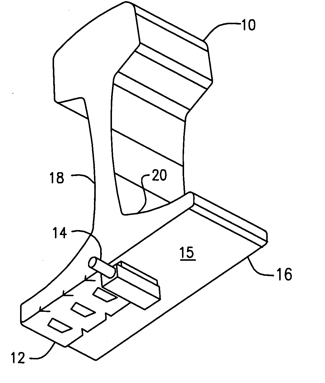Rail heater clip