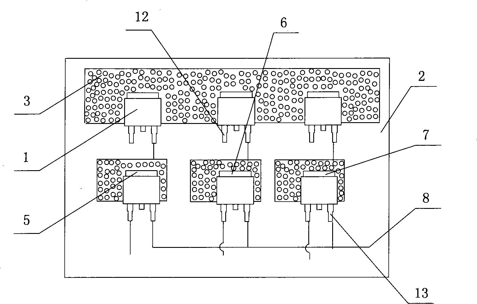 IGBT heat dissipation device of frequency-variable controller and method thereof