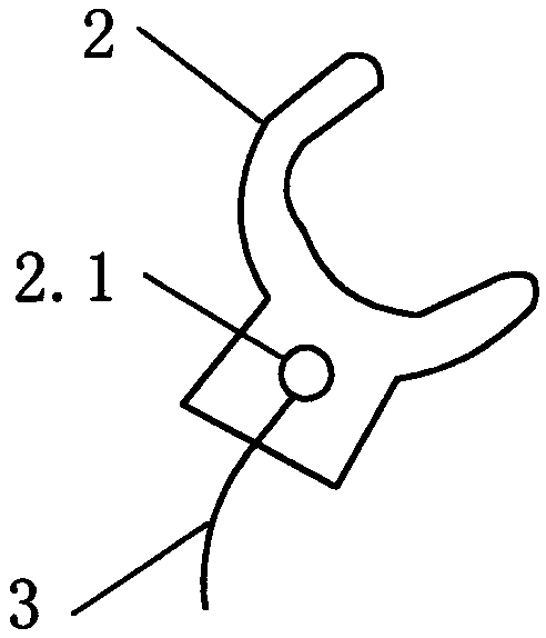 Pole climbing foot fastener treading-down glove alarm