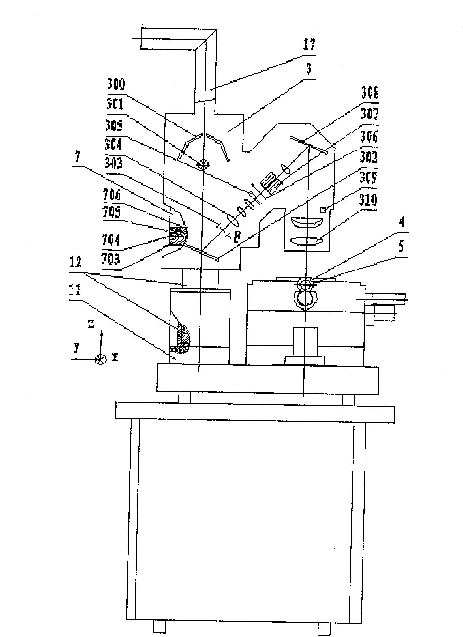 Continuous-surface shape mask moving photoetching exposure device