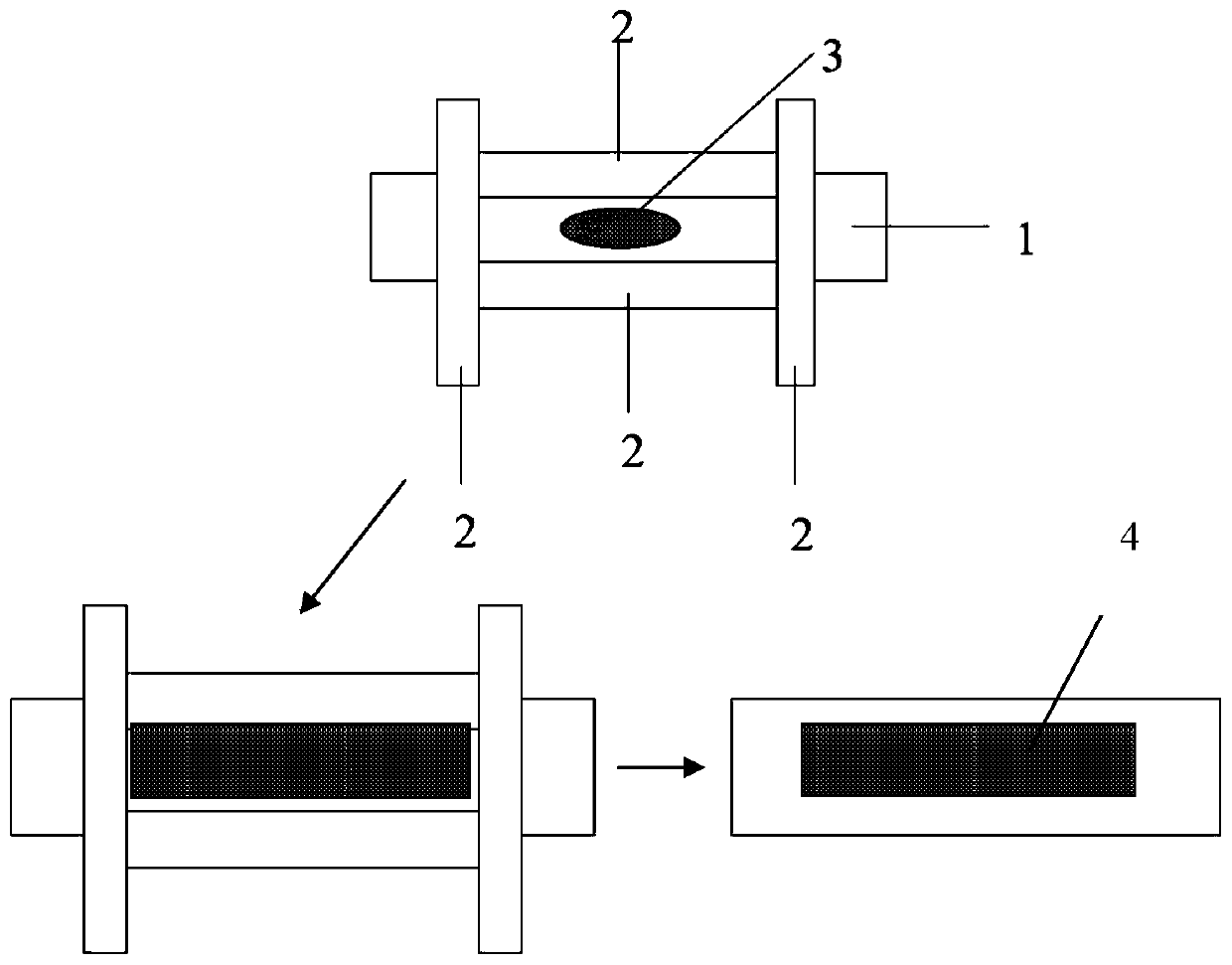 A preparation method of remote fluorescent sheet based on low melting point borosilicate glass powder