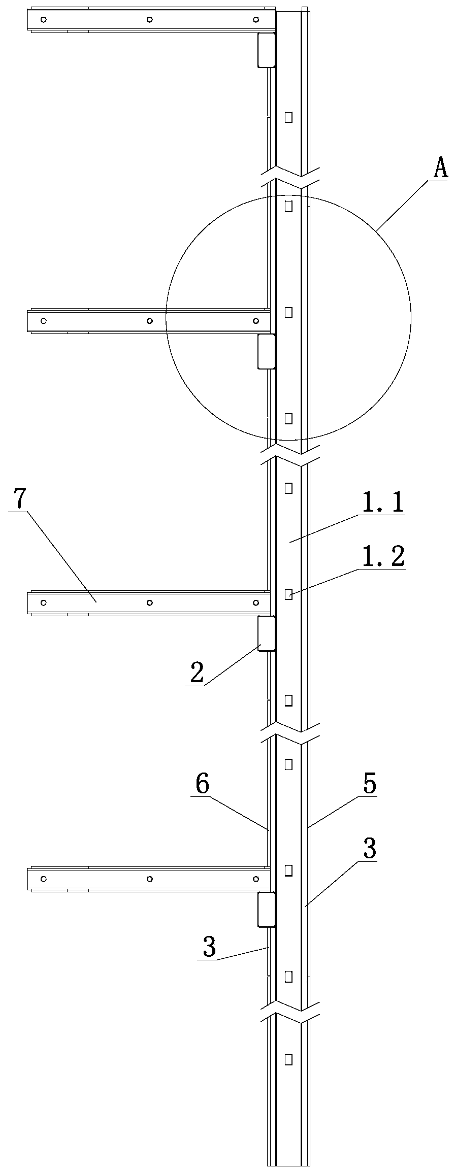 Steel structure and insulation structure integrated fixed mold shear wall and construction method