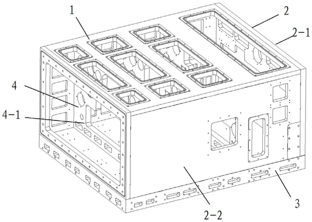 Preparation method of box body of box-shaped structure
