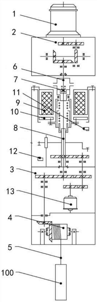 Control rod driving device of open reactor