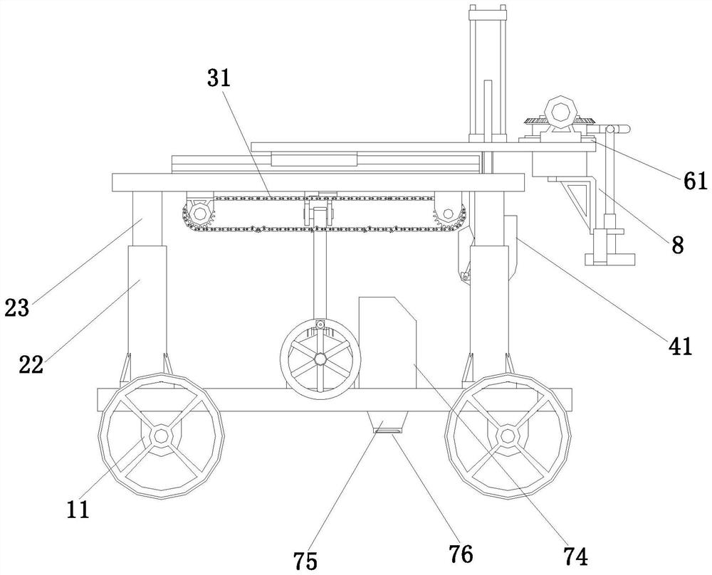 A special electrolyte digging and collecting device for electrolytic aluminum tank