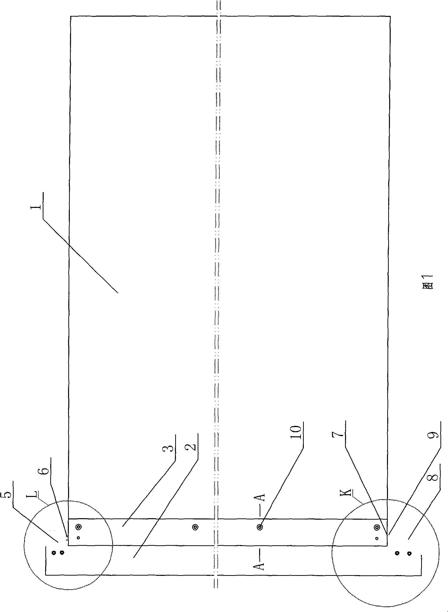 Mounting structure of improved glass door