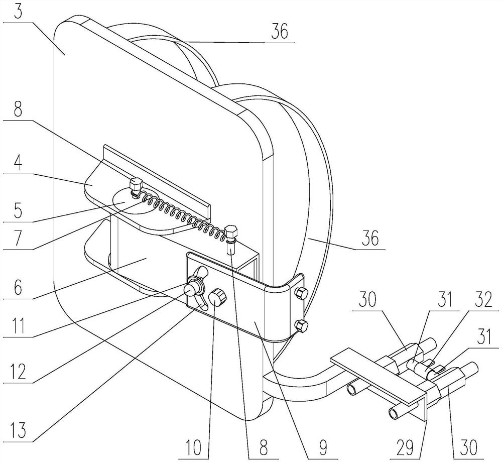 Spraying device and spraying system for fruit forest