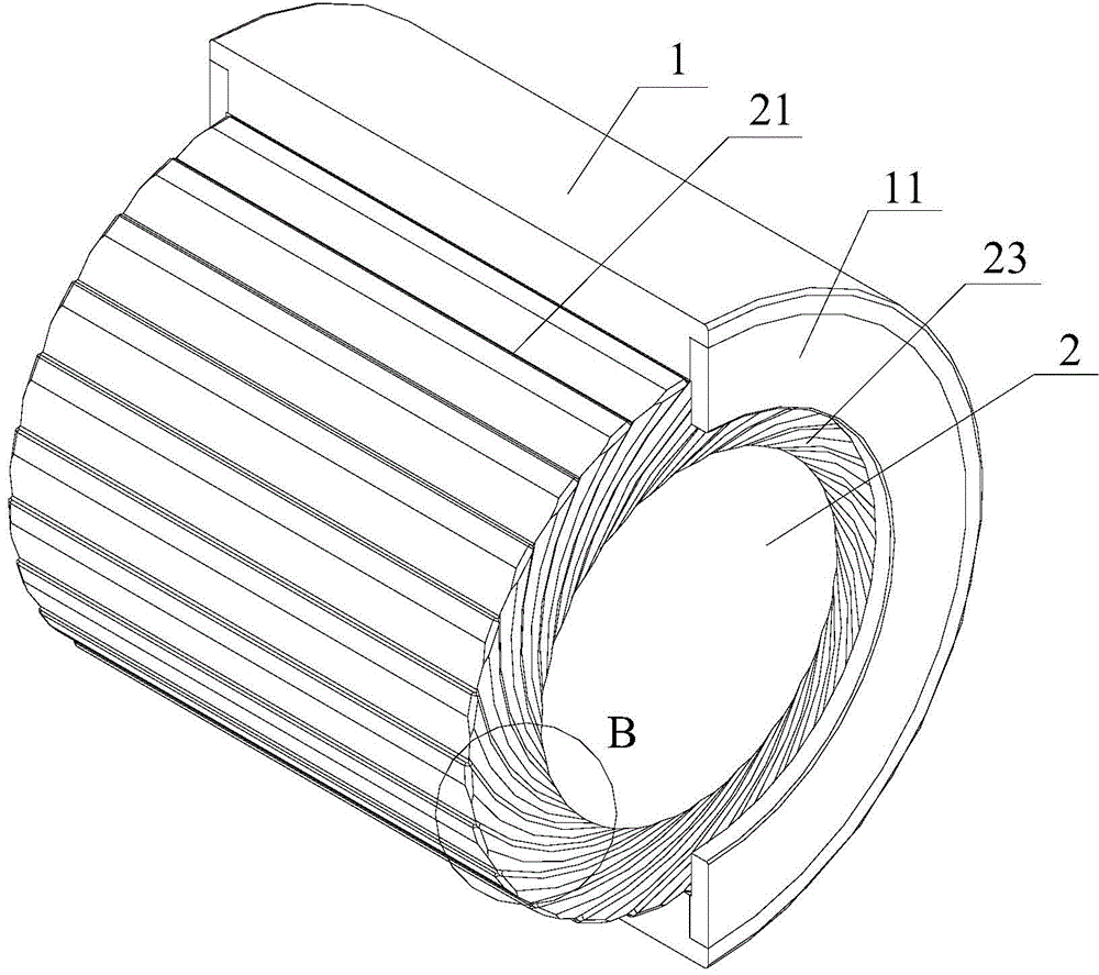 Slot aerodynamic journal bearing