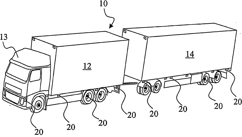 Vehicle surveillance and communication system and method of providing a long vehicle with a surveillance system