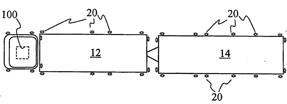 Vehicle surveillance and communication system and method of providing a long vehicle with a surveillance system