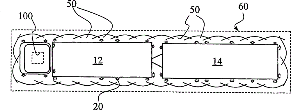 Vehicle surveillance and communication system and method of providing a long vehicle with a surveillance system