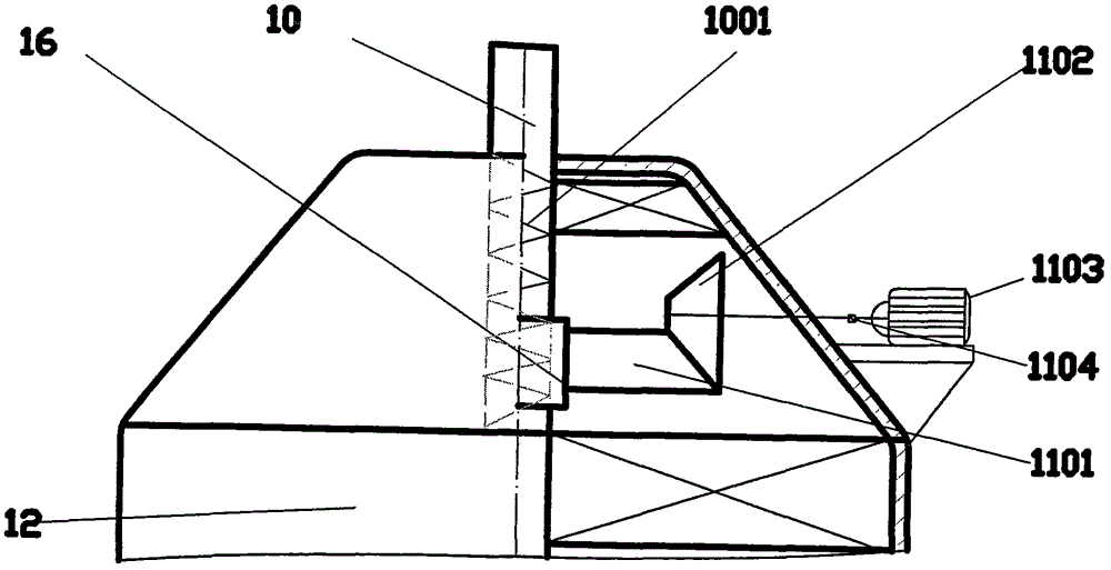 Hydraulic ventilation energy-saving cooling tower with intelligent compensation device