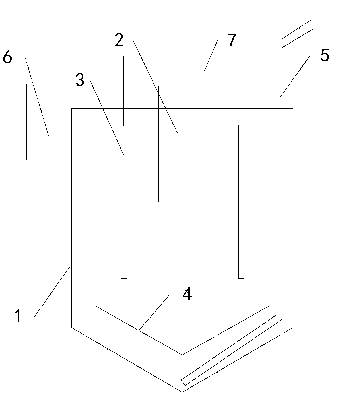 Device for pretreatment of high-turbidity wastewater and synchronous electric energy generation