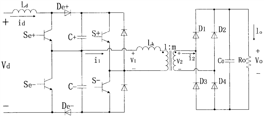 Soft switching isolation DC-DC converter for train auxiliary power supply