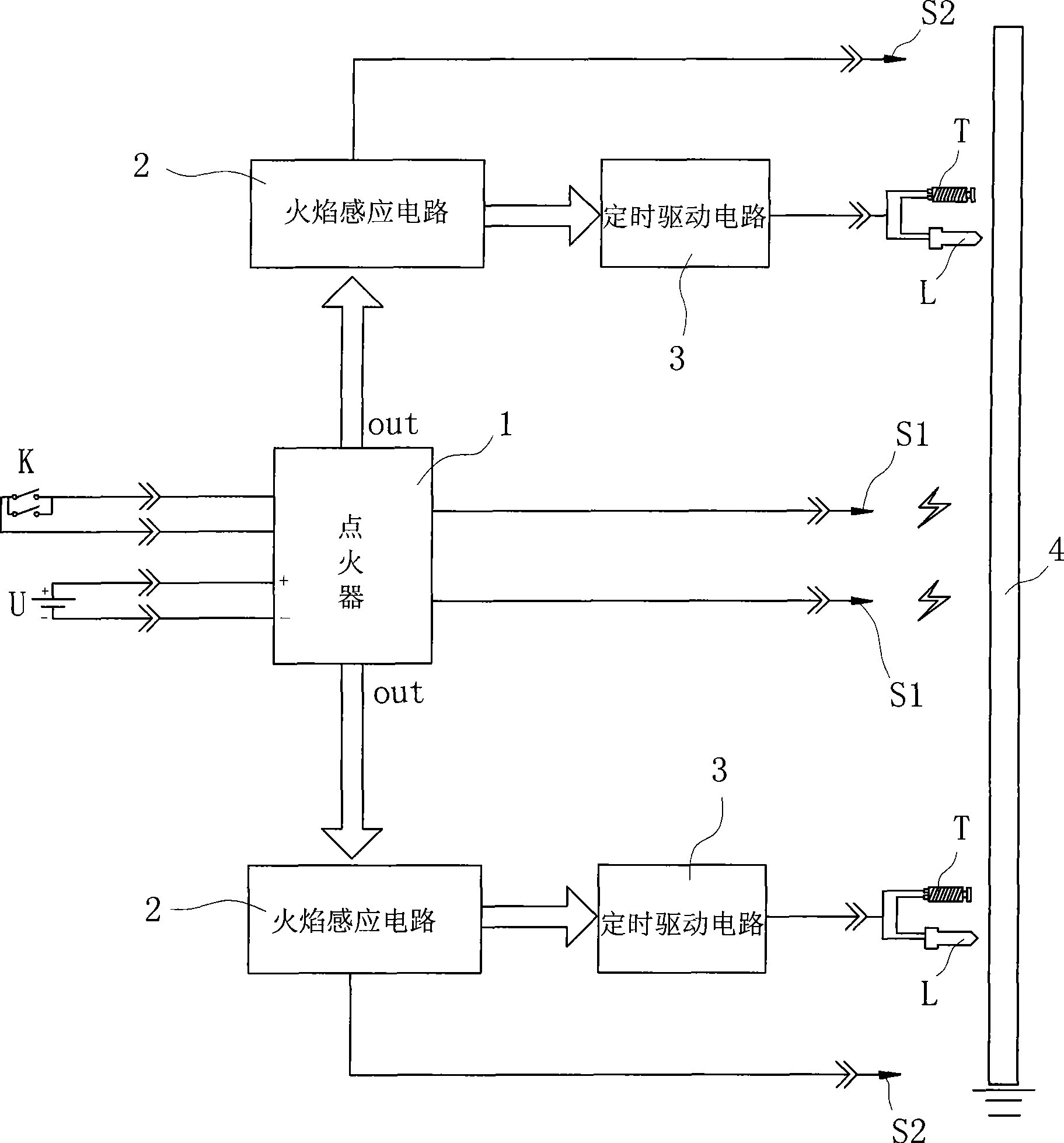 Non-waiting ignition device of gas combustion range