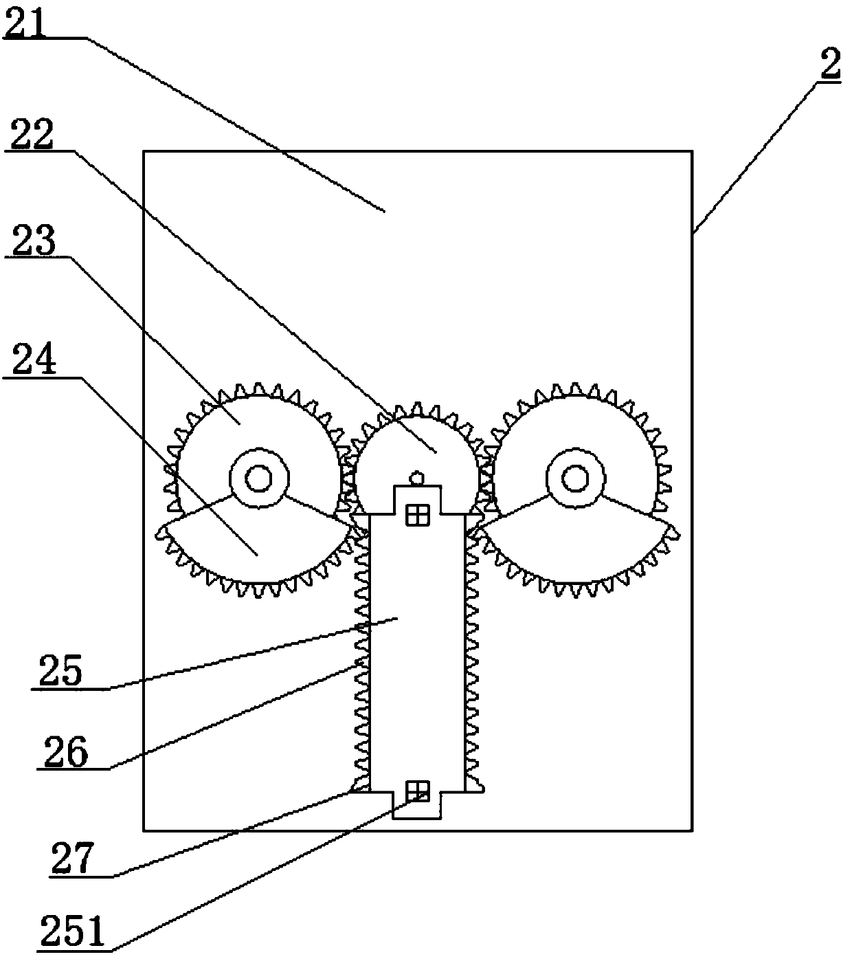 Hydraulic jacking device capable of moving front and back