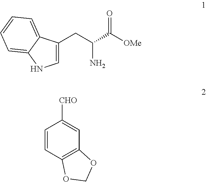 Process for obtaining compounds derived from tetrahydro-.beta.-carboline