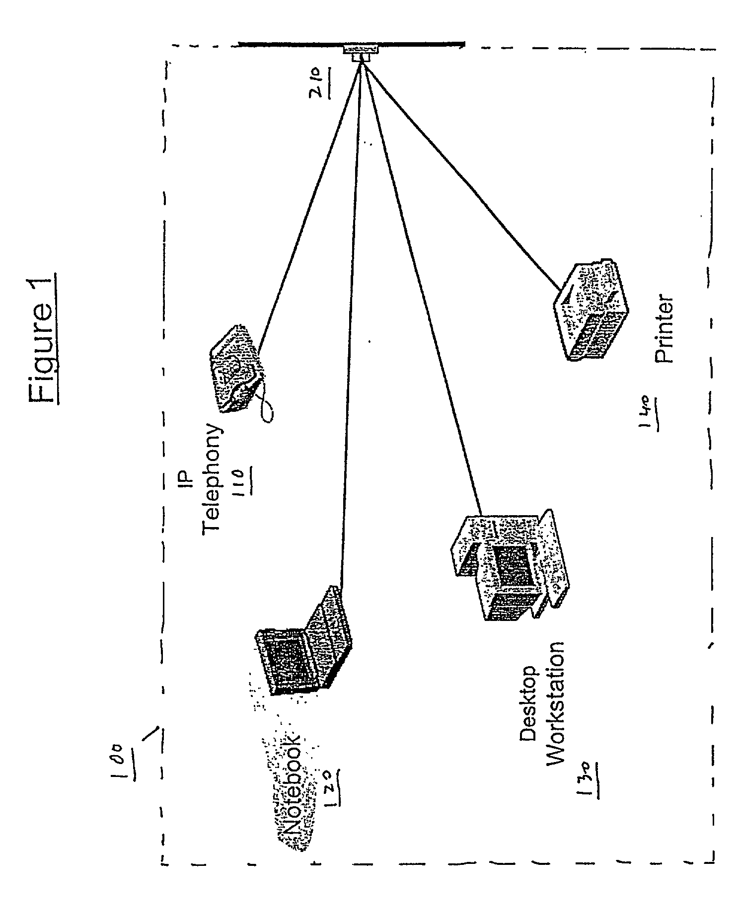 Method for selectively providing access to voice and data networks by use of intelligent hardware