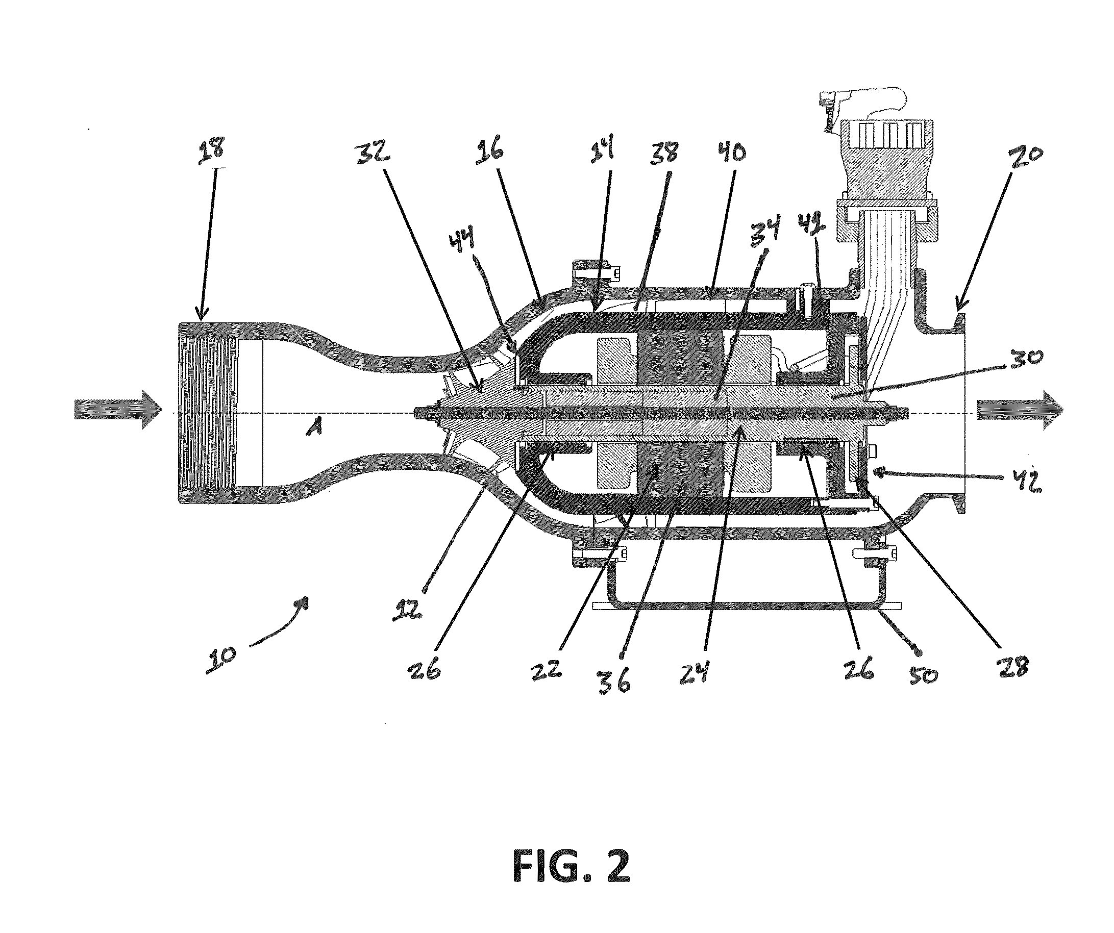 Foil bearing supported motor-driven blower