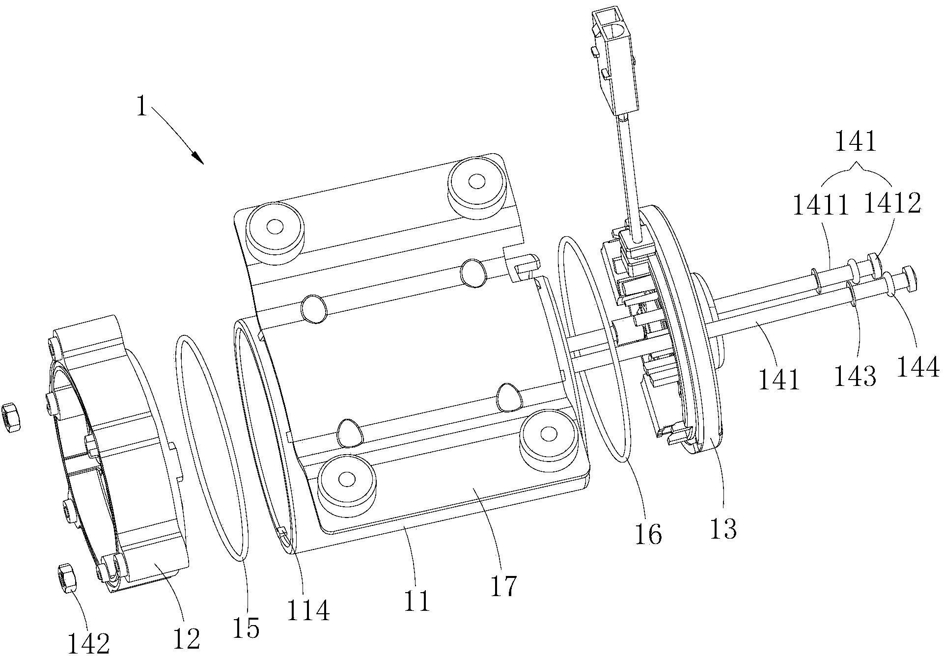Motor of booster pump and booster pump with the same