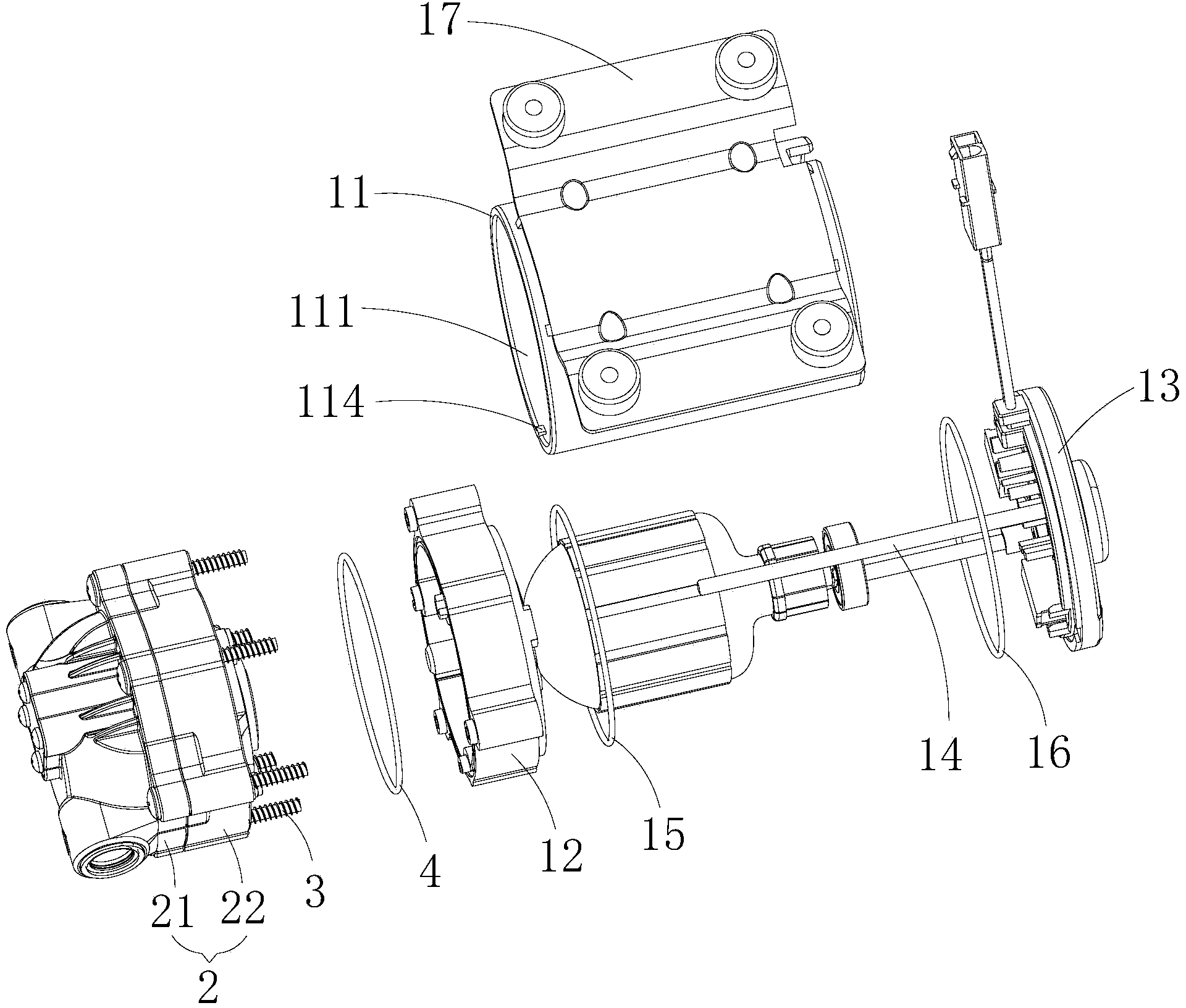 Motor of booster pump and booster pump with the same