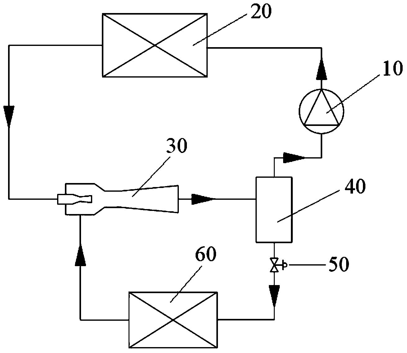 Gas-liquid separator with liquid-storing and liquid-discharging functions