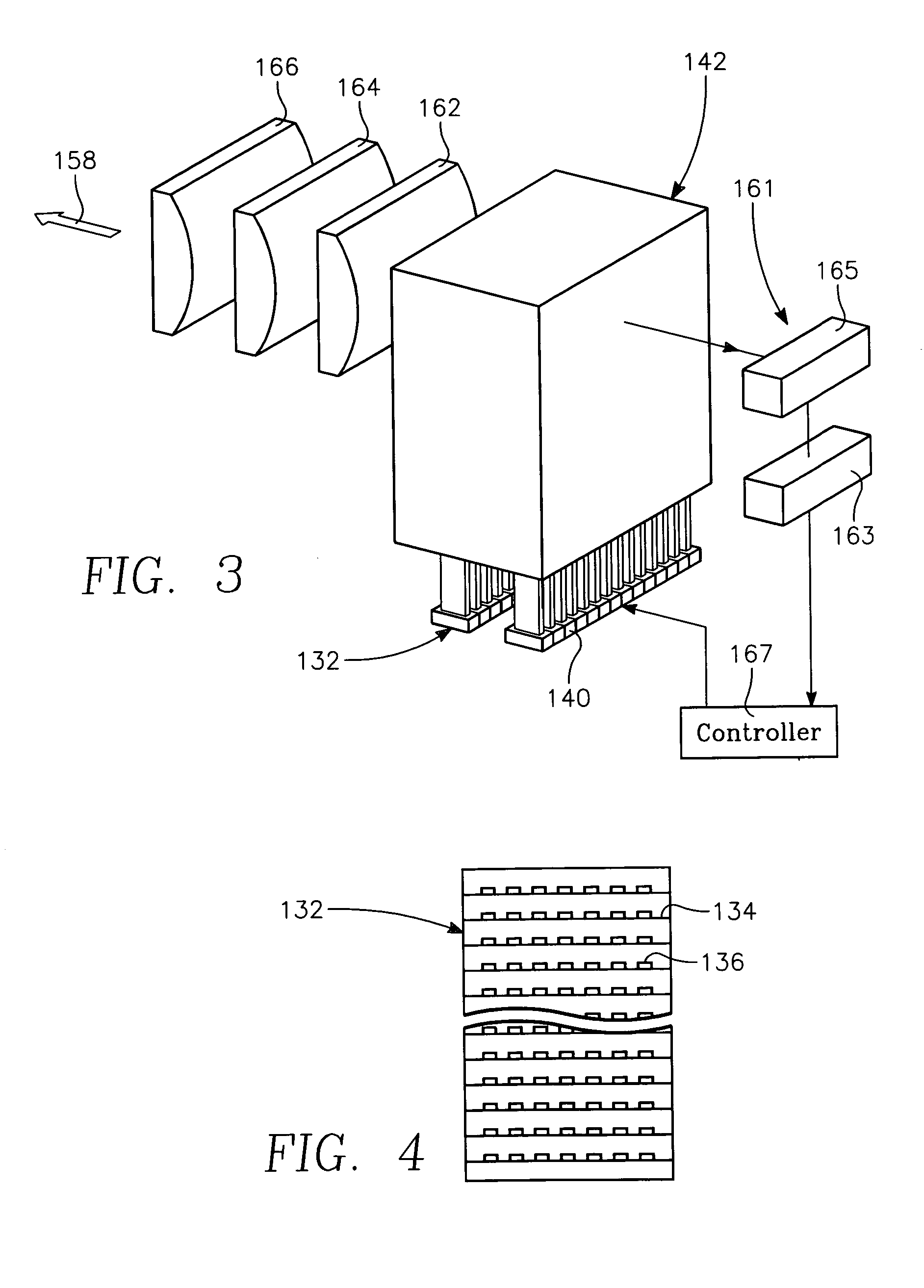Semiconductor substrate process using an optically writable carbon-containing mask