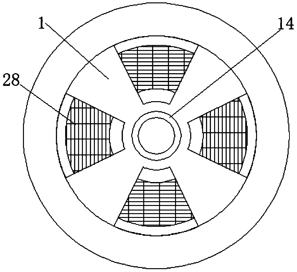 Solar intelligent device for ventilation, humidification and cooling in vehicle