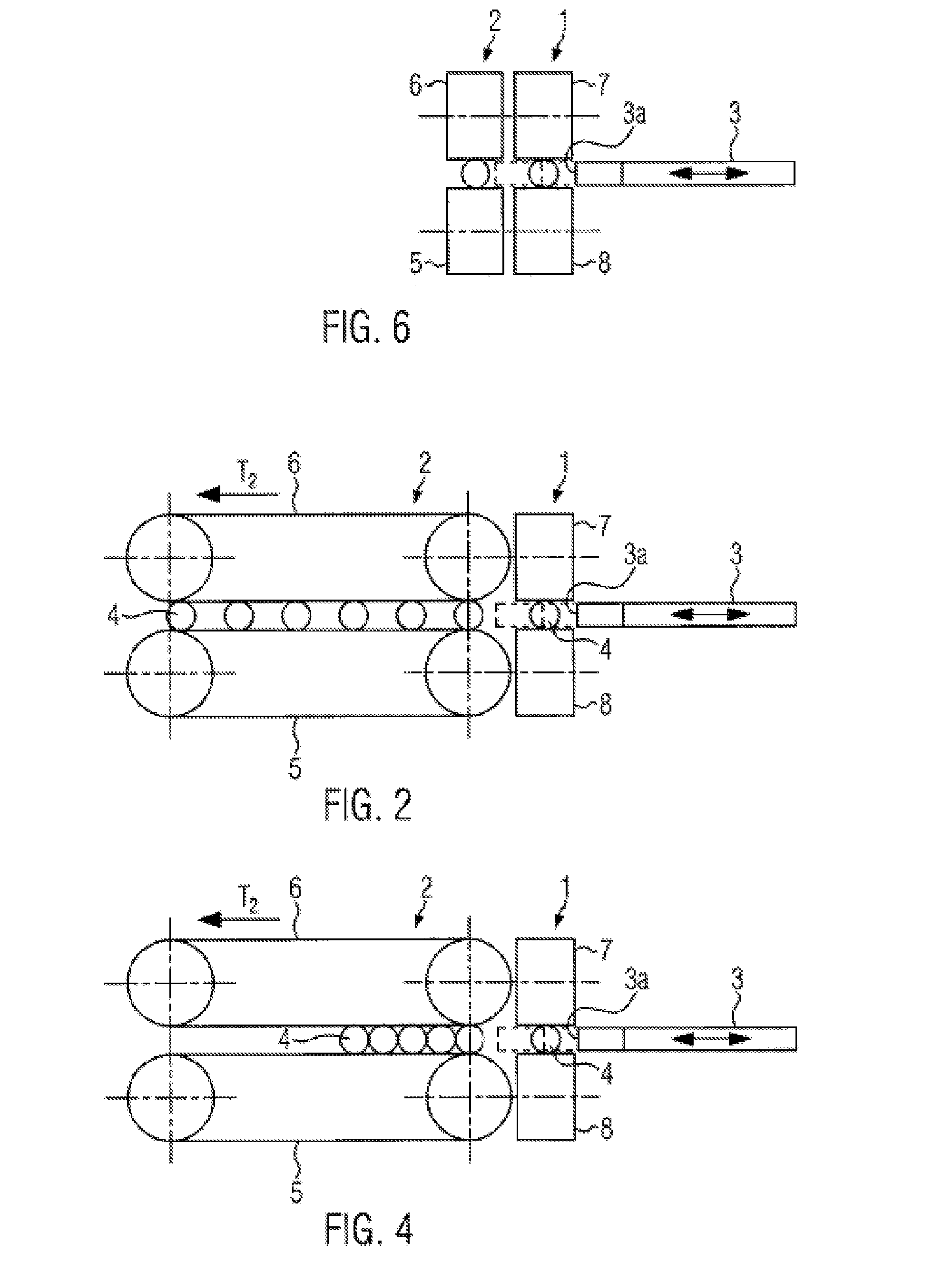 Device and method for transferring sausage portions