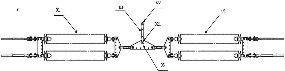 Y-shaped strain insulator string and strain tower