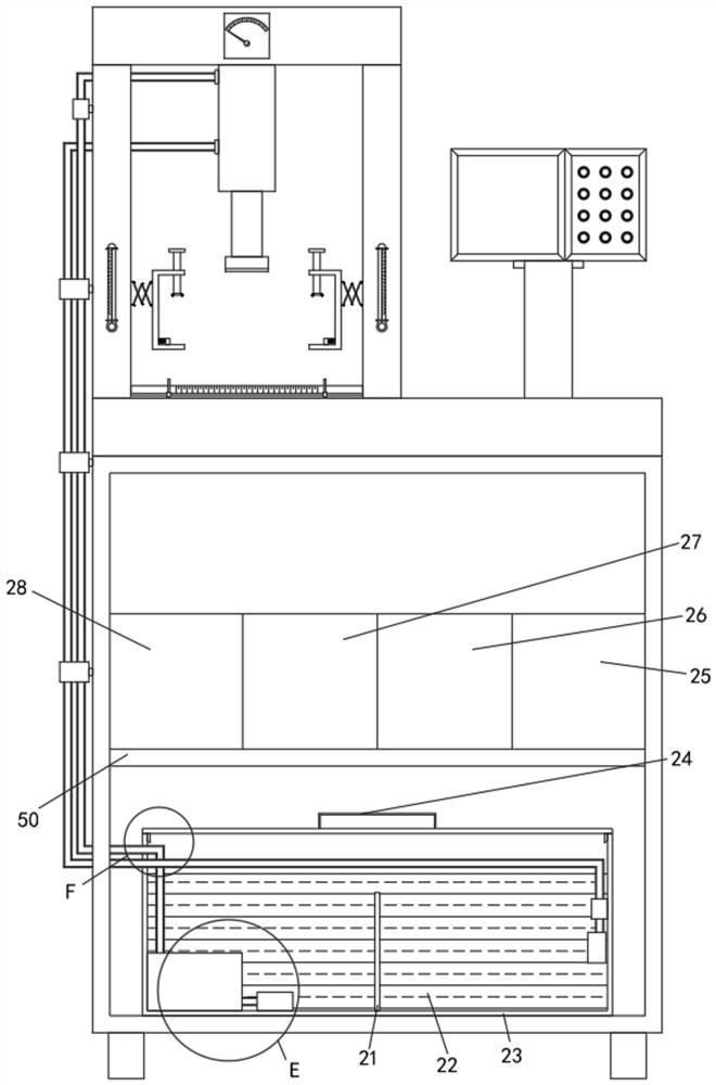 Concrete strength detection device and detection method thereof