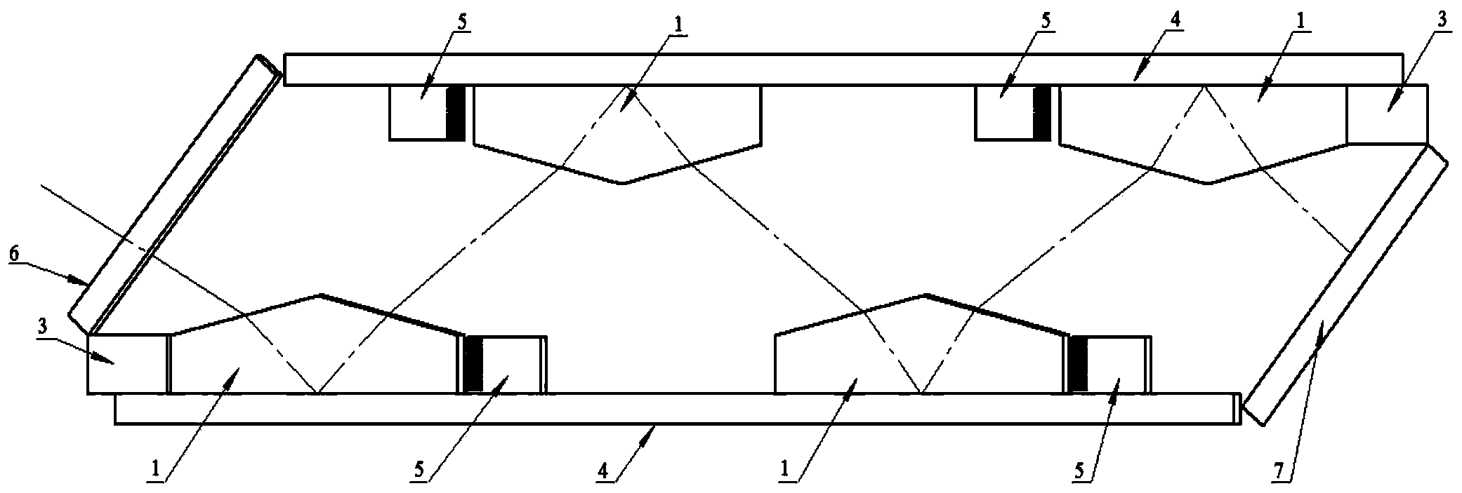 Reflection type sheet laser amplifier of ridge structure