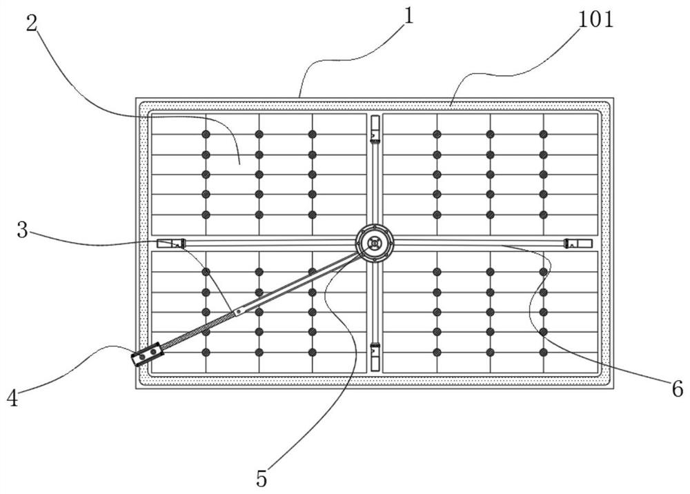 A dustproof protection device for photovoltaic solar panels