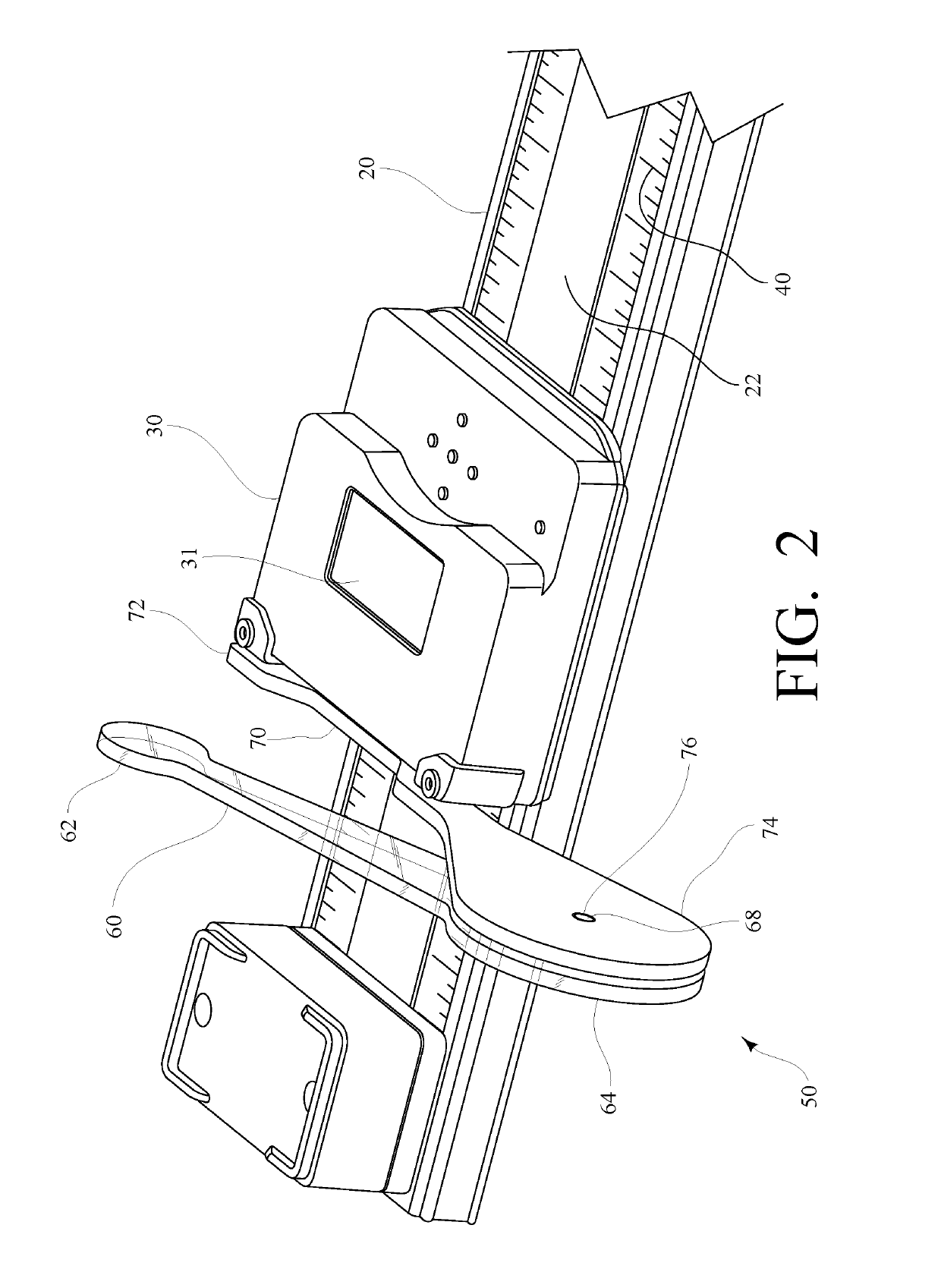 Measurement device for assessing knee movement