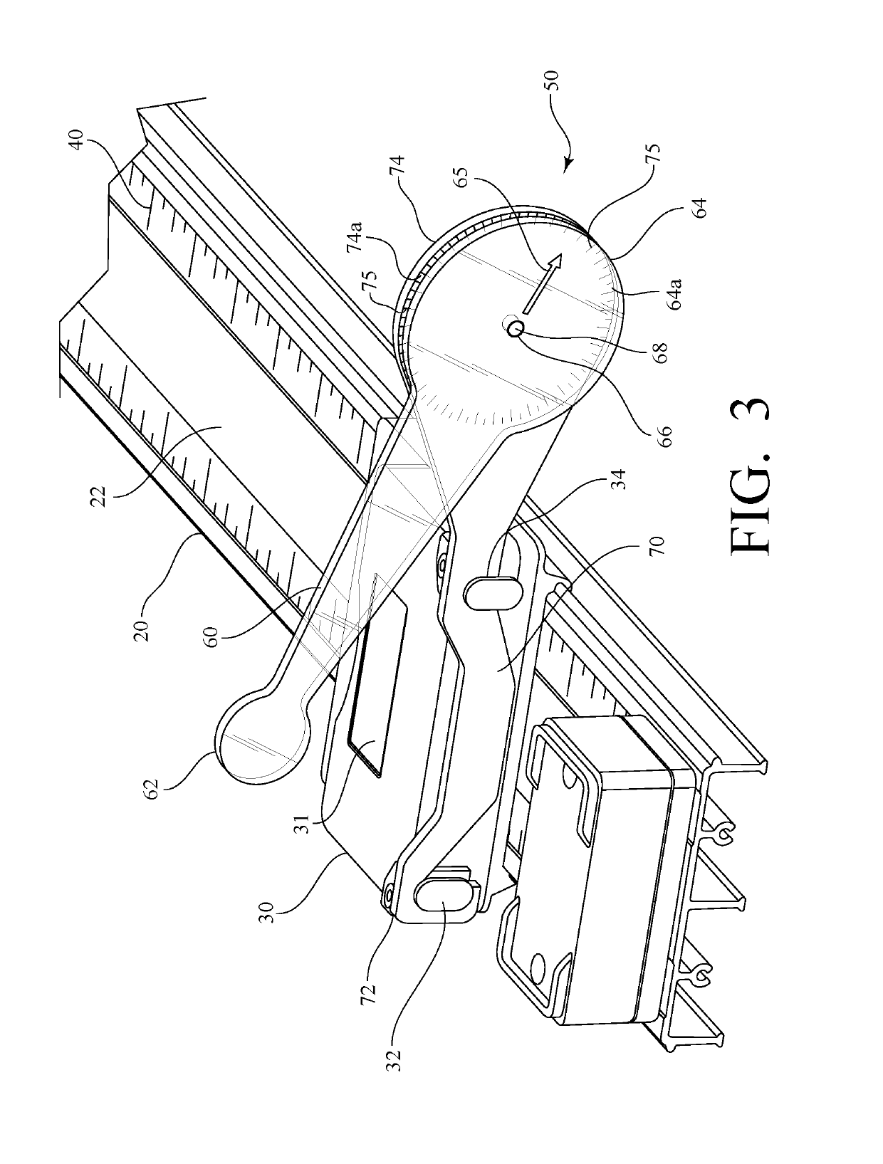 Measurement device for assessing knee movement